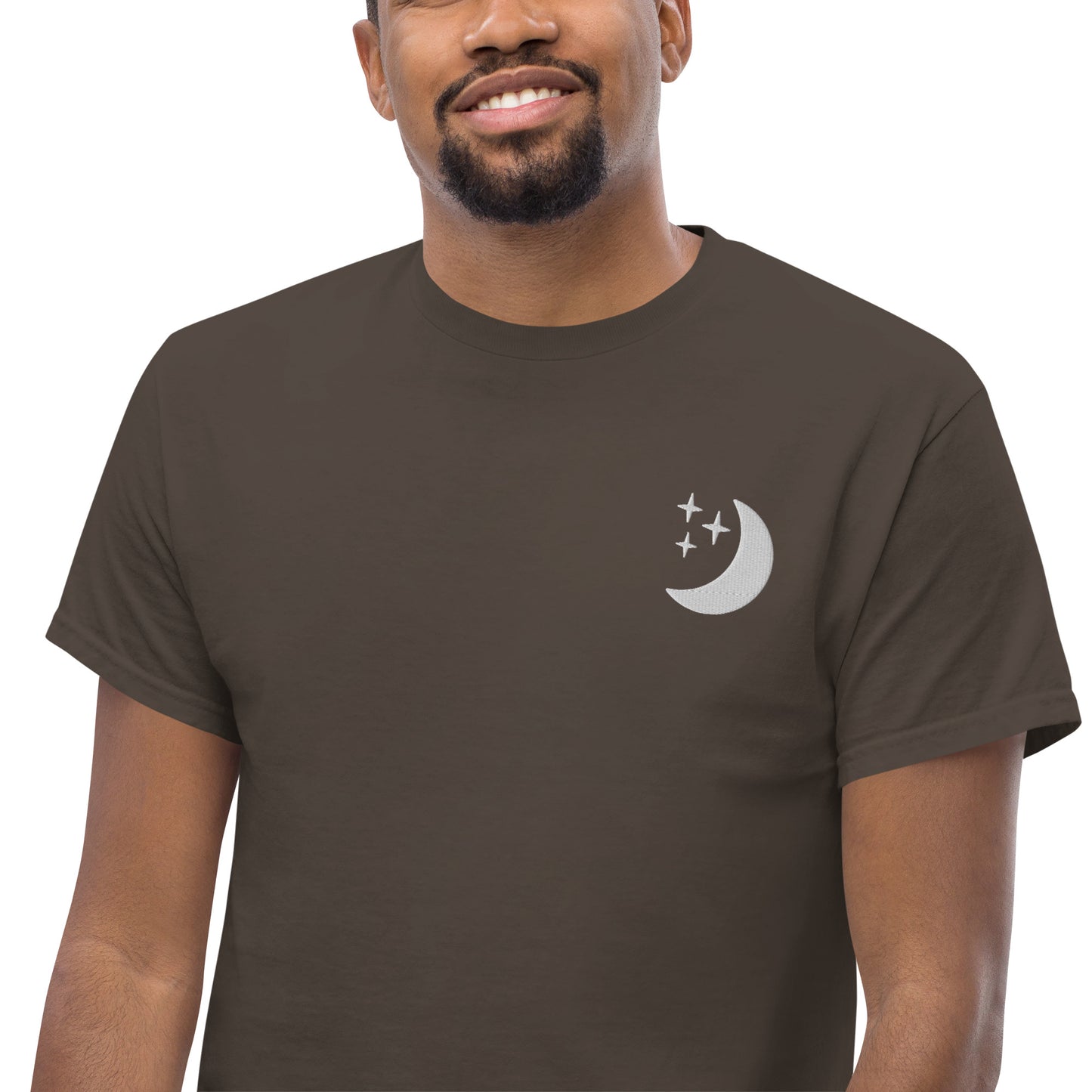 Men's Embroidered Moon Tee