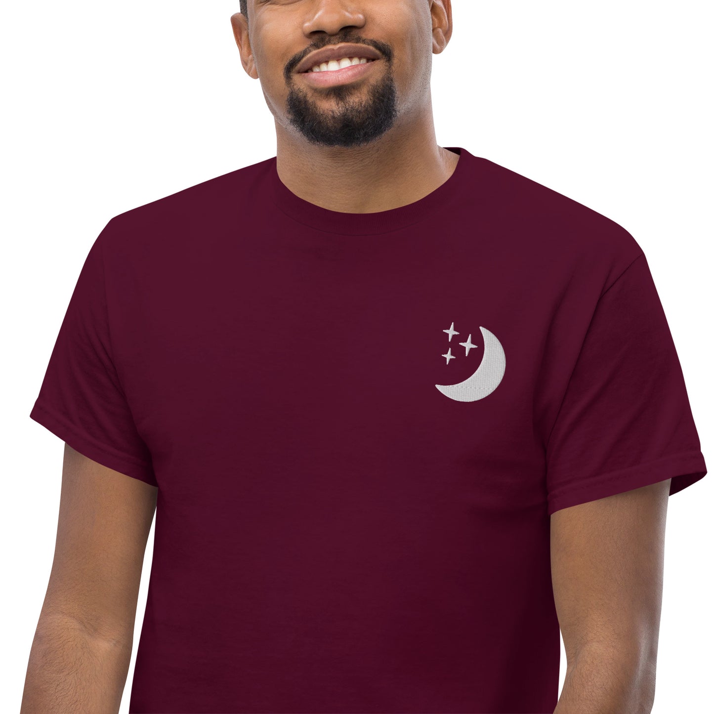 Men's Embroidered Moon Tee