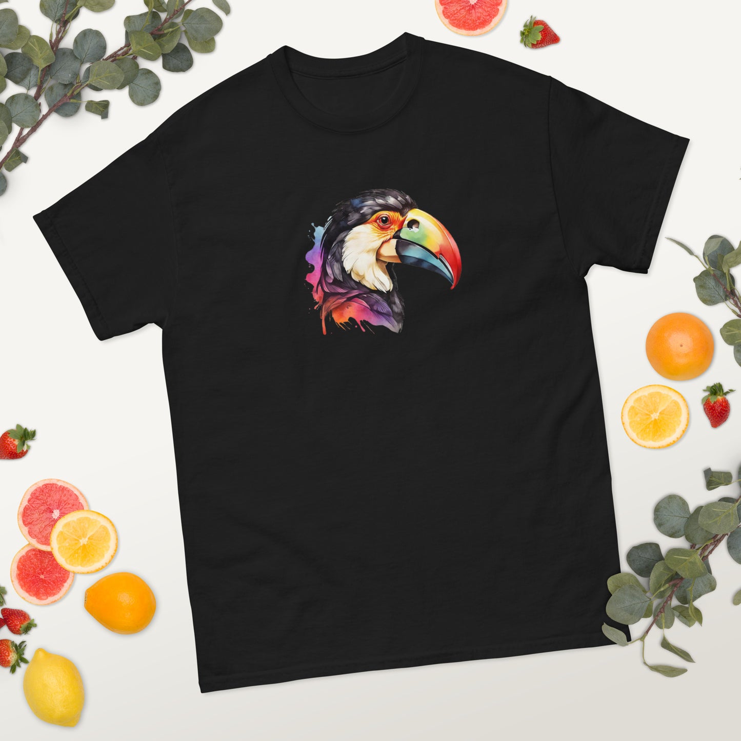 Water Paint Toucan Men's Tee