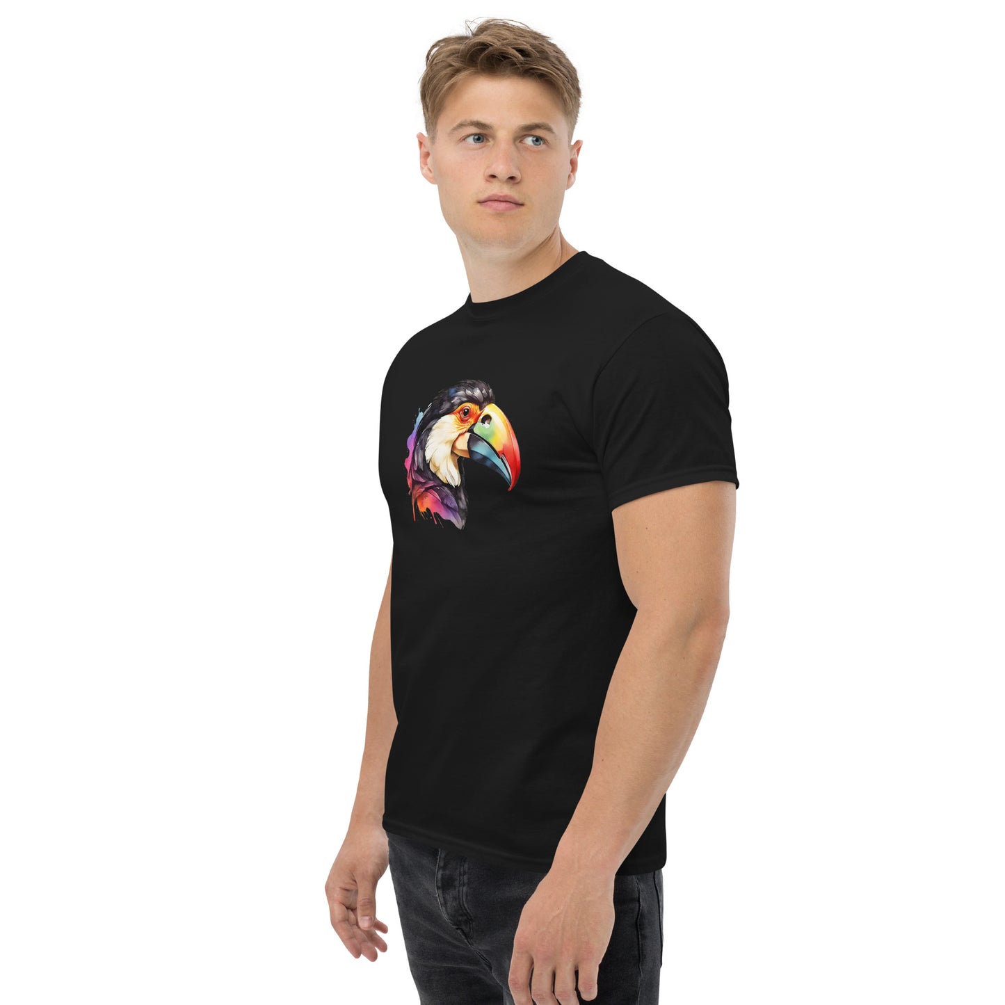 Water Paint Toucan Men's Tee