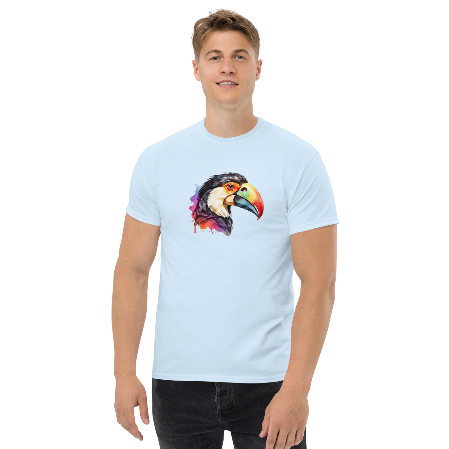 Water Paint Toucan Men's Tee