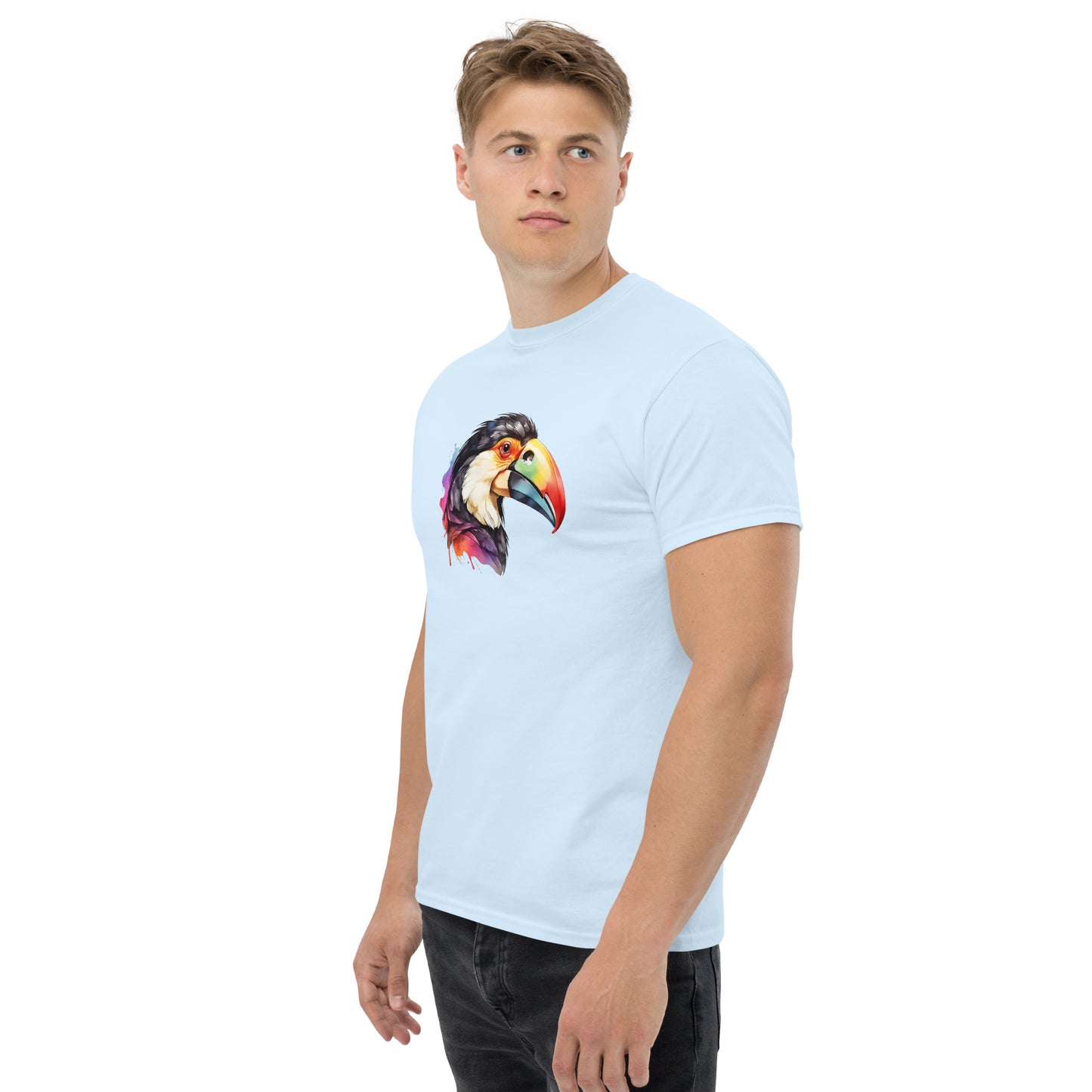 Water Paint Toucan Men's Tee