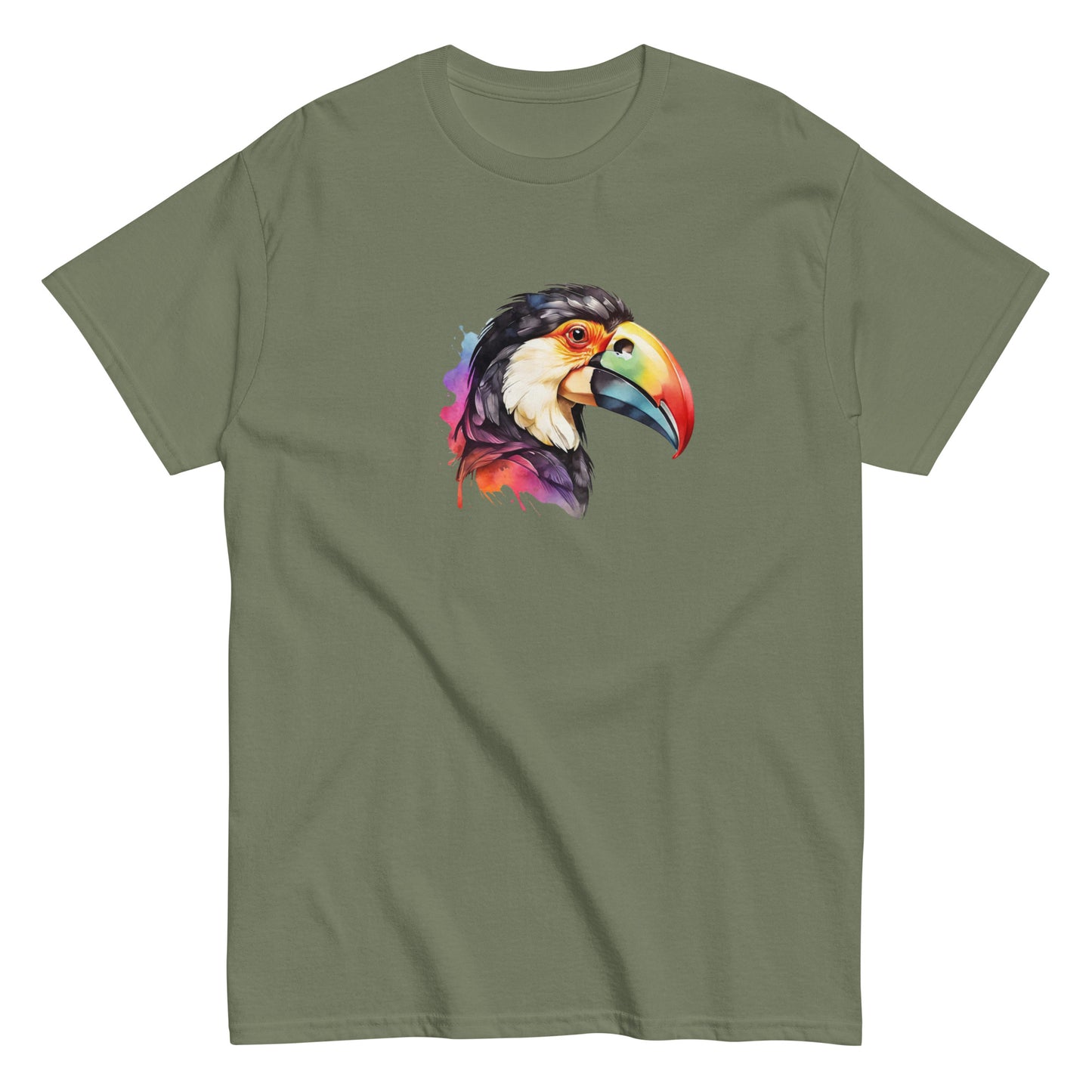 Water Paint Toucan Men's Tee