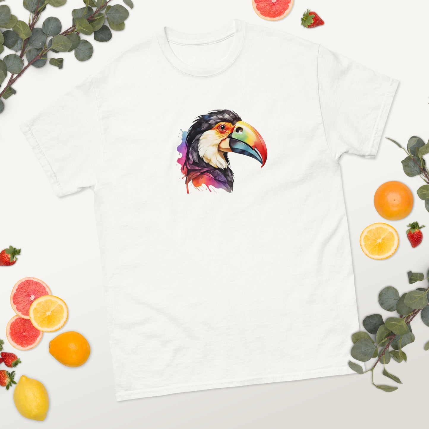 Water Paint Toucan Men's Tee