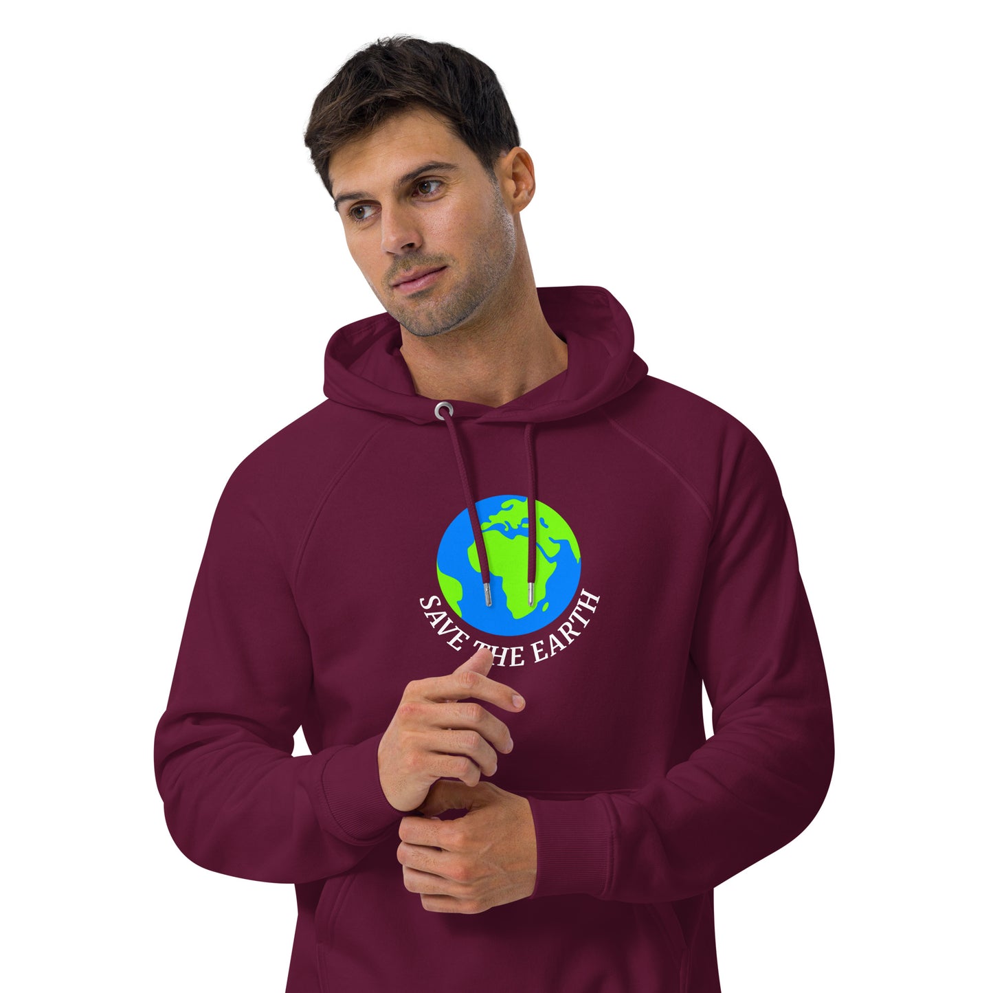 Men's Save the World Eco Raglan Hoodie