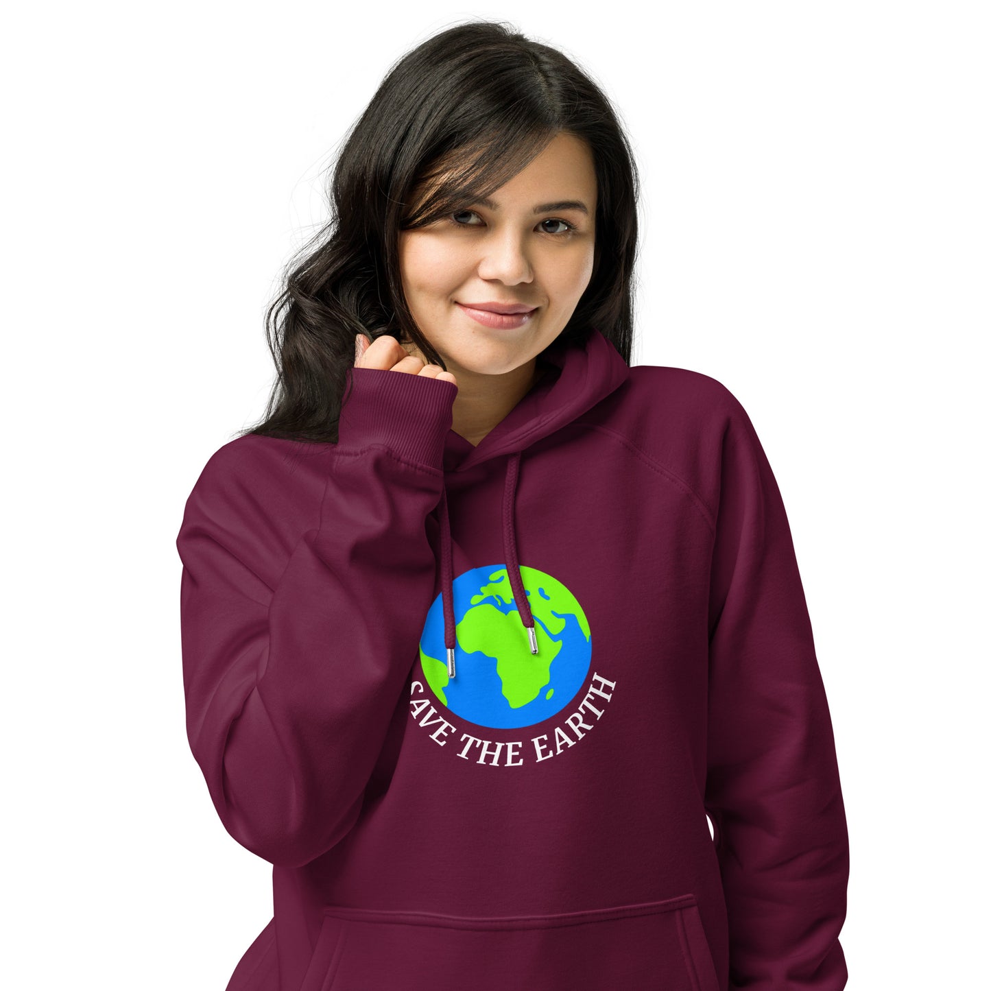 Women's Save The World Eco Raglan Hoodie