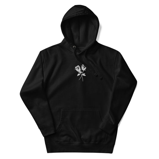 Embroidered Roses Hoodie