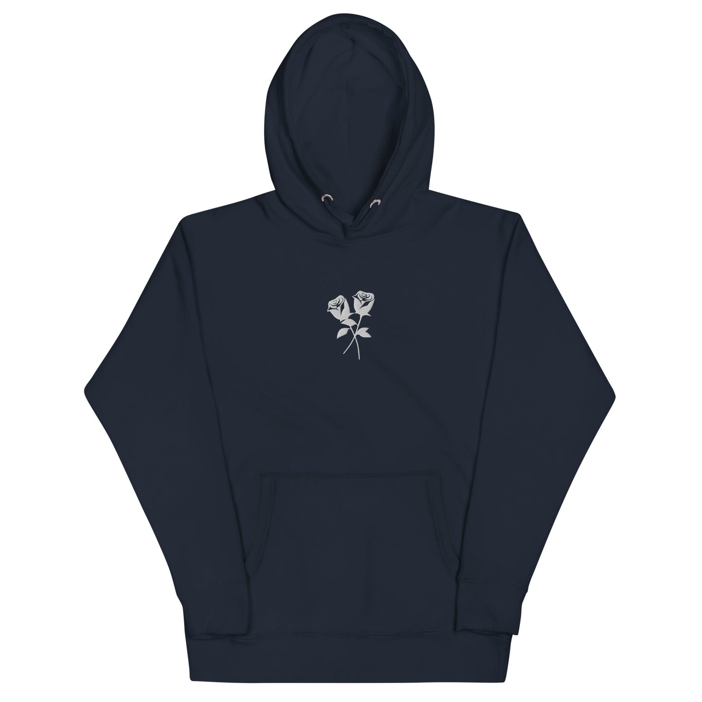 Roses Embroidered Hoodie