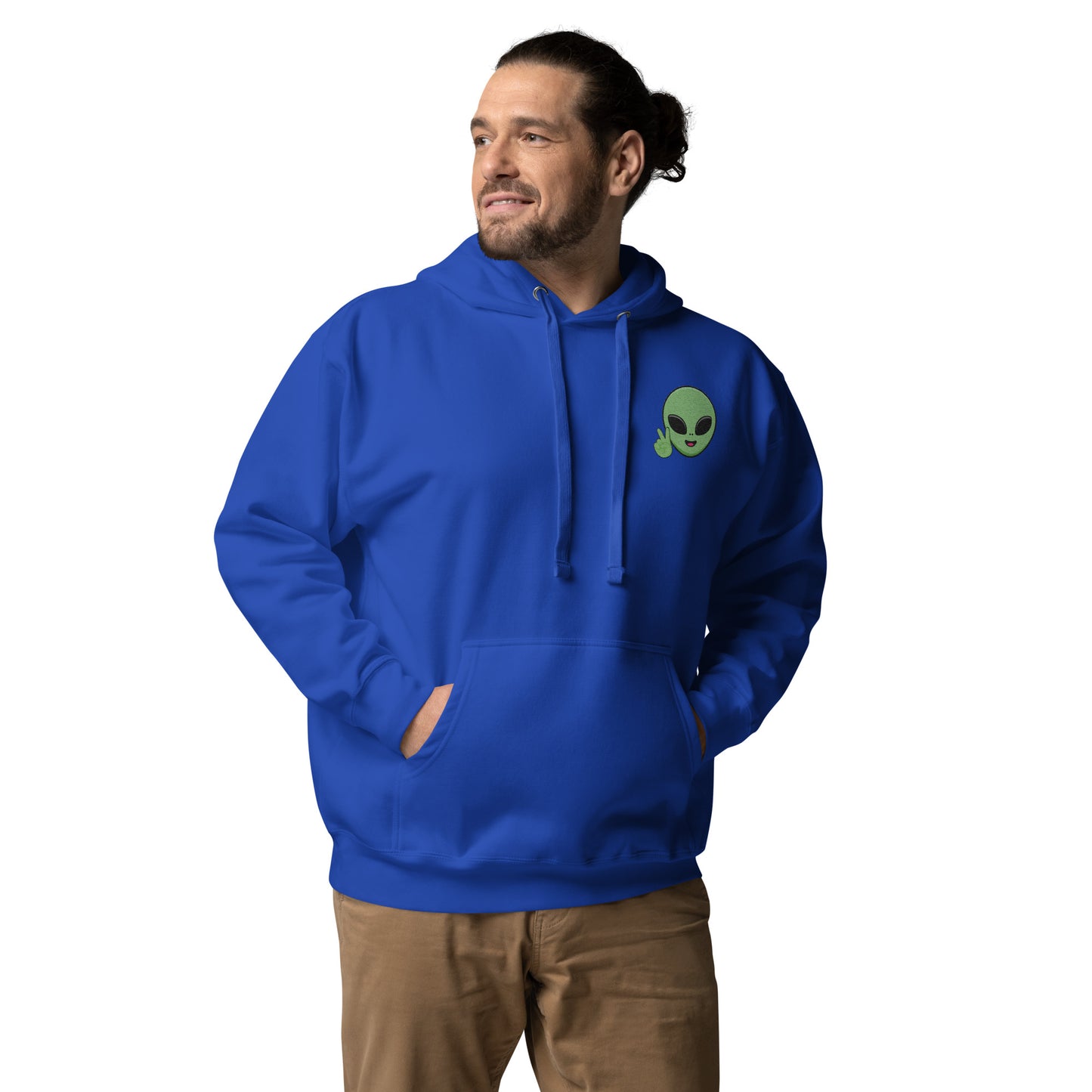 Men's Embroidered Alien Hoodie