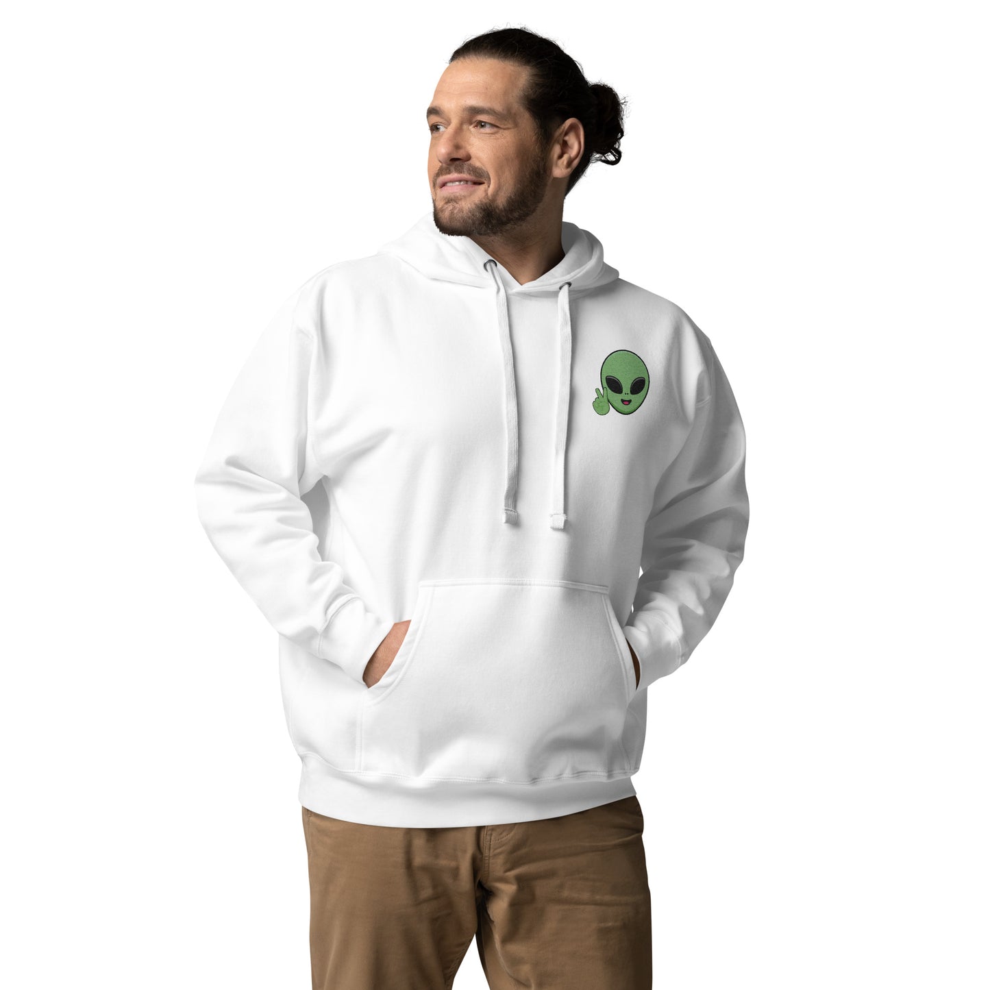 Men's Embroidered Alien Hoodie