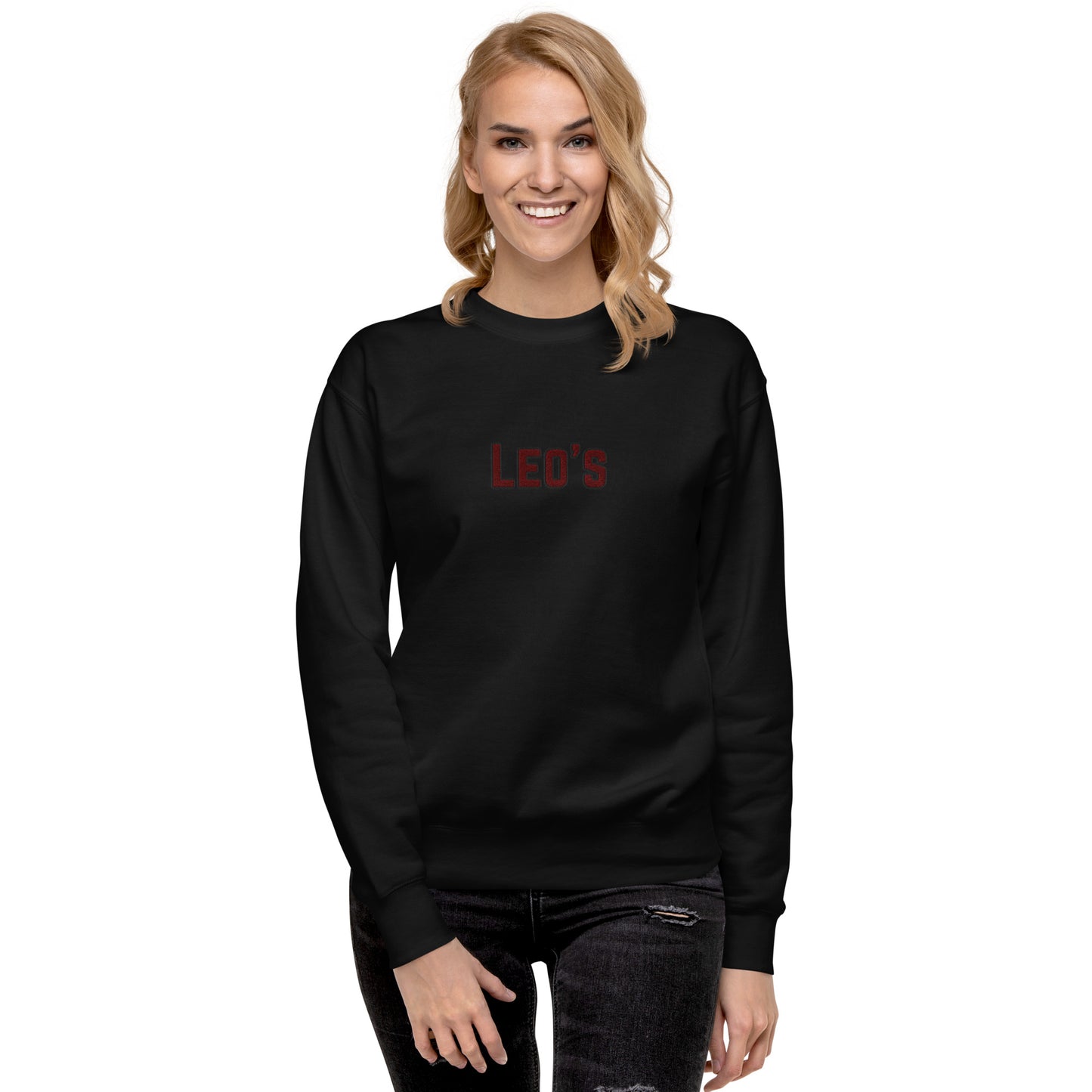 Women's Premium Embroidered Leo's Brand Sweatshirt