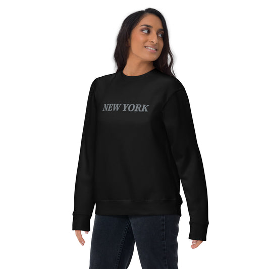 New York Premium Embroidered Sweatshirt