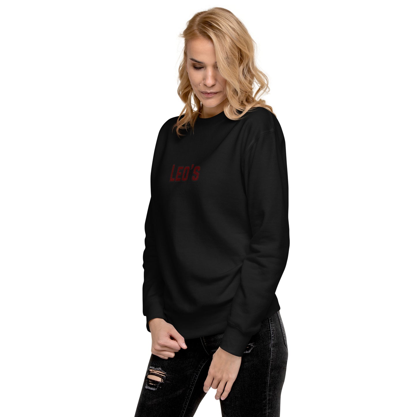 Women's Premium Embroidered Leo's Brand Sweatshirt