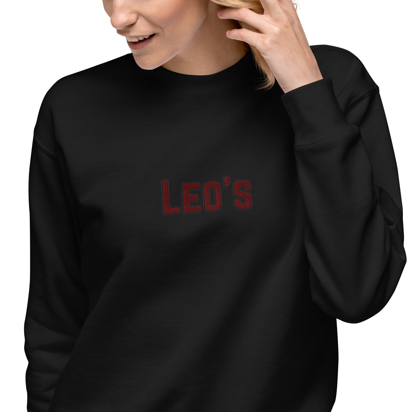 Women's Premium Embroidered Leo's Brand Sweatshirt