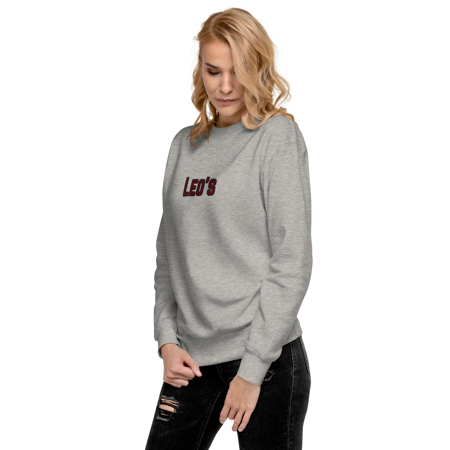 Women's Premium Embroidered Leo's Brand Sweatshirt