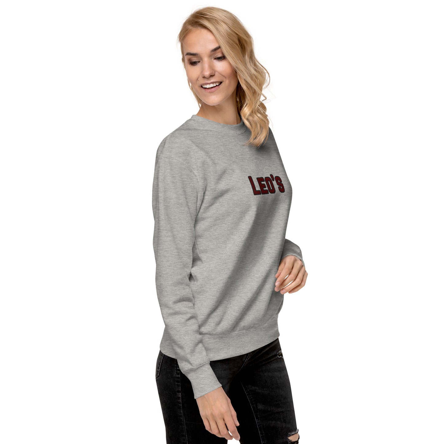 Women's Premium Embroidered Leo's Brand Sweatshirt