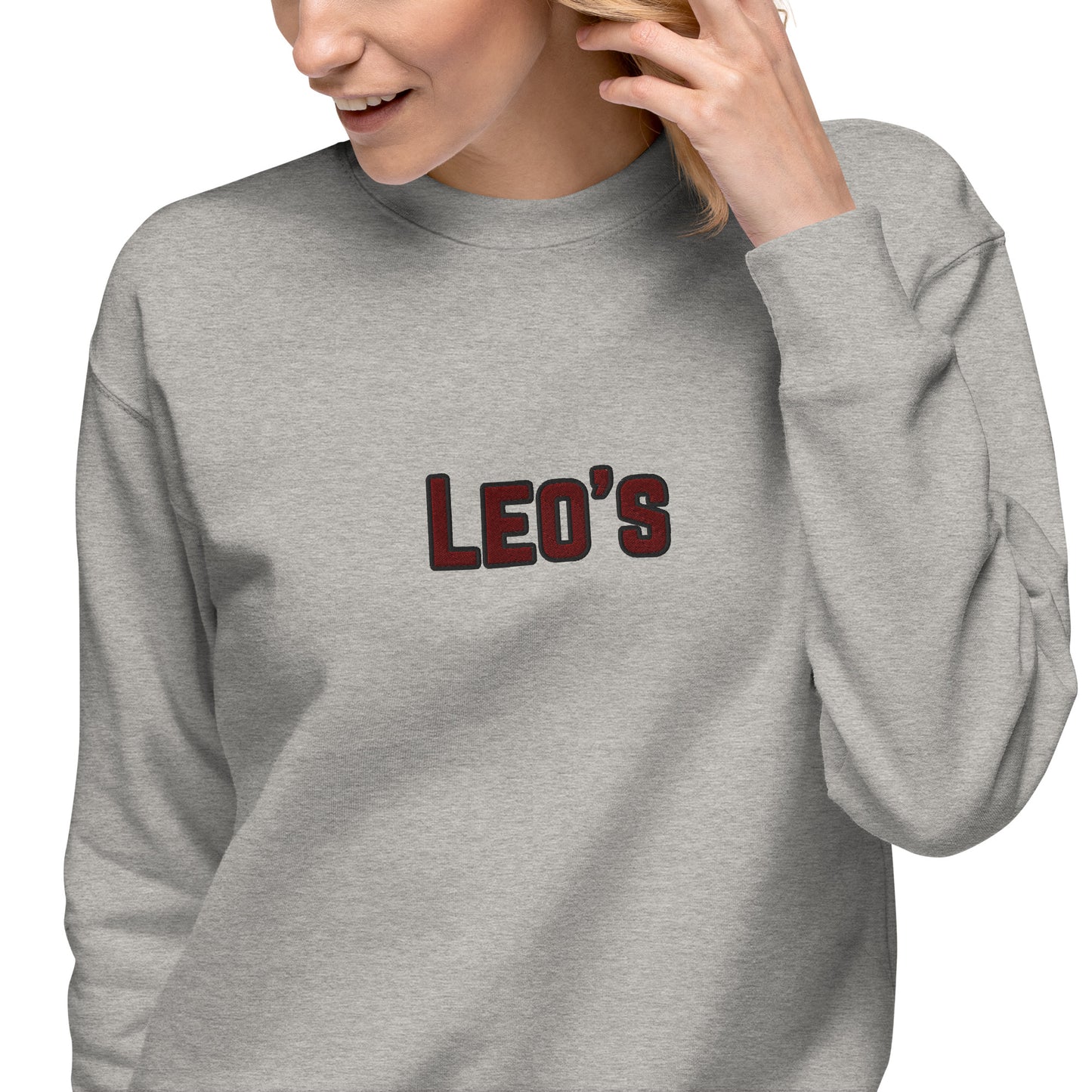 Women's Premium Embroidered Leo's Brand Sweatshirt