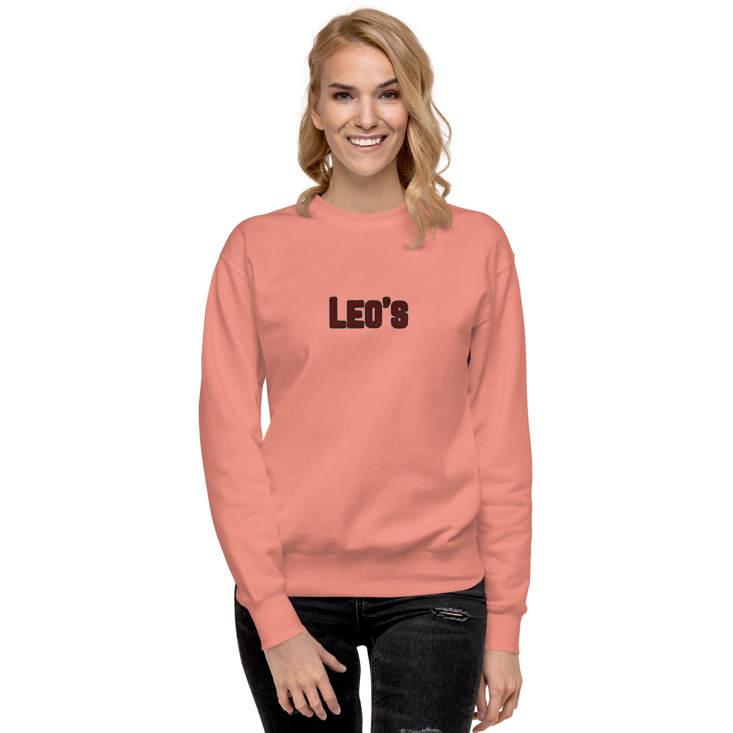 Women's Premium Embroidered Leo's Brand Sweatshirt