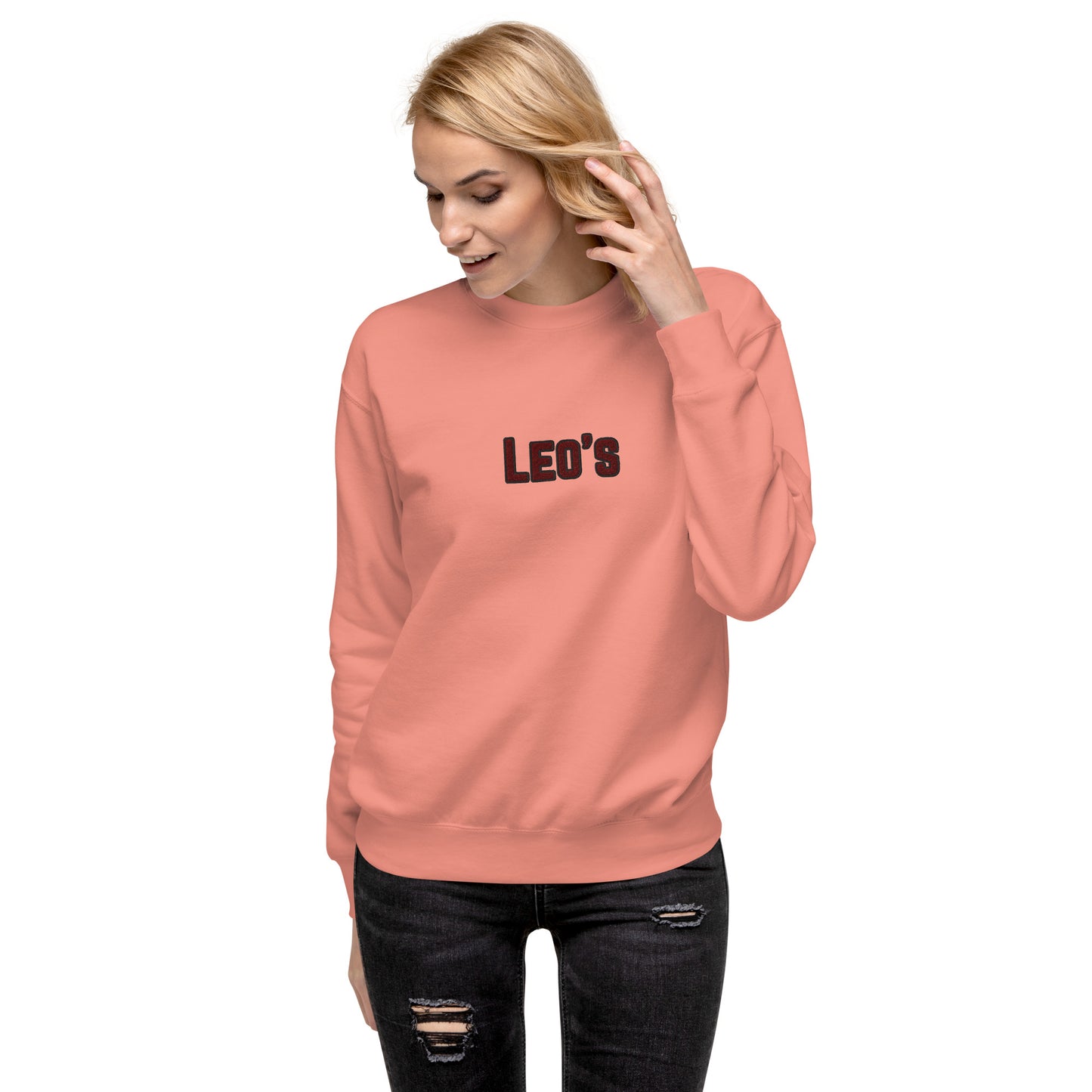 Women's Premium Embroidered Leo's Brand Sweatshirt