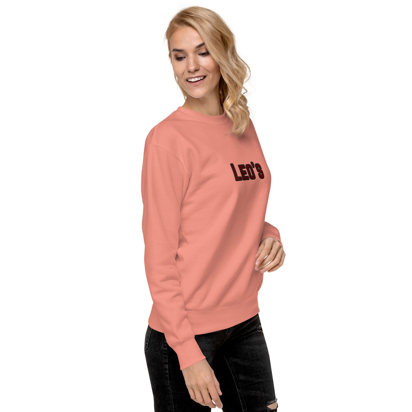 Women's Premium Embroidered Leo's Brand Sweatshirt