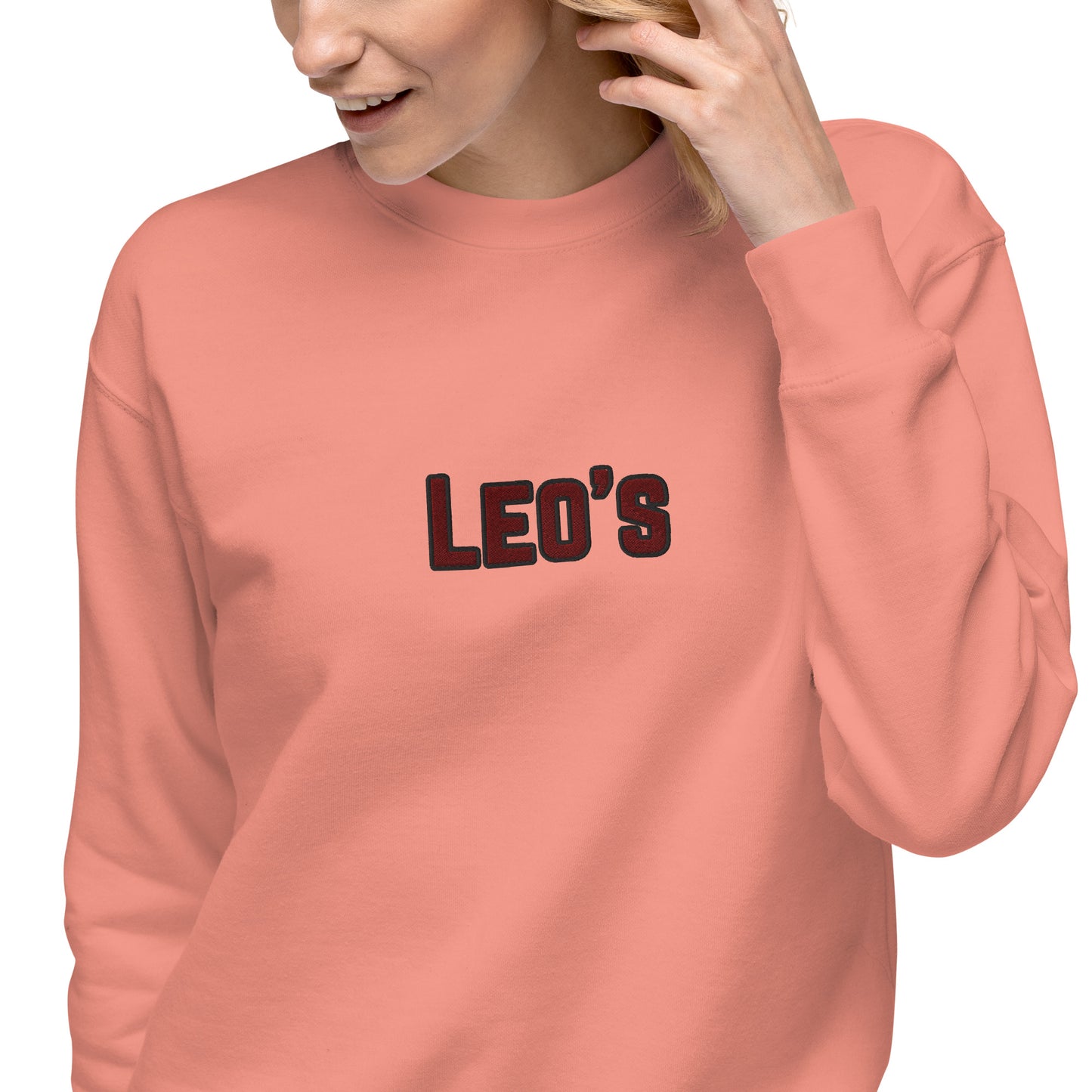 Women's Premium Embroidered Leo's Brand Sweatshirt