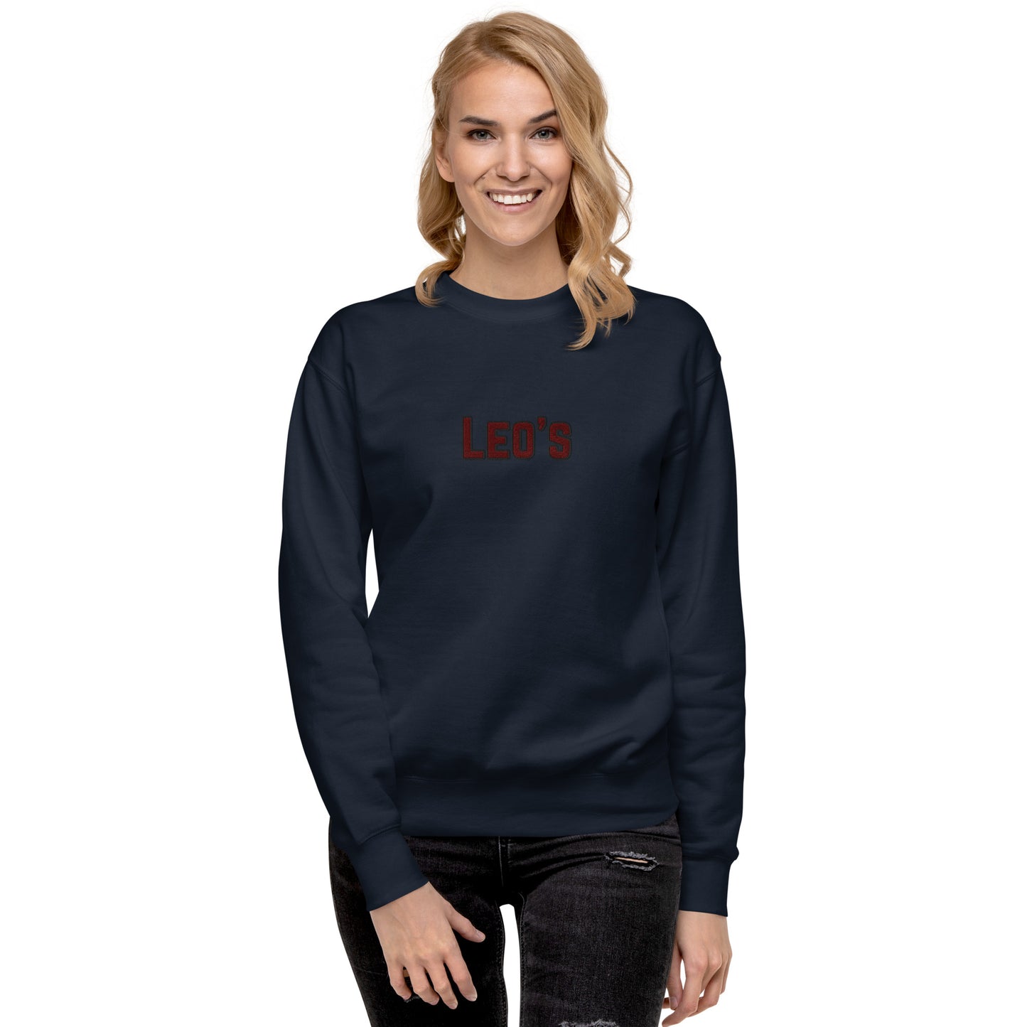 Women's Premium Embroidered Leo's Brand Sweatshirt