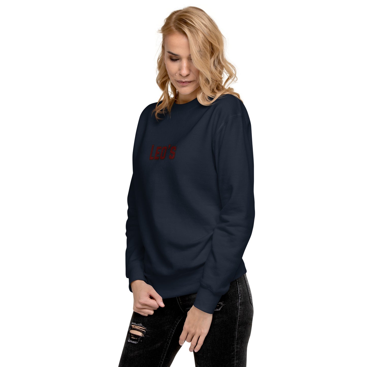 Women's Premium Embroidered Leo's Brand Sweatshirt