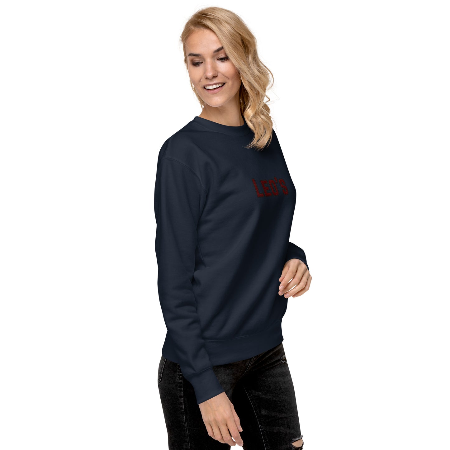 Women's Premium Embroidered Leo's Brand Sweatshirt