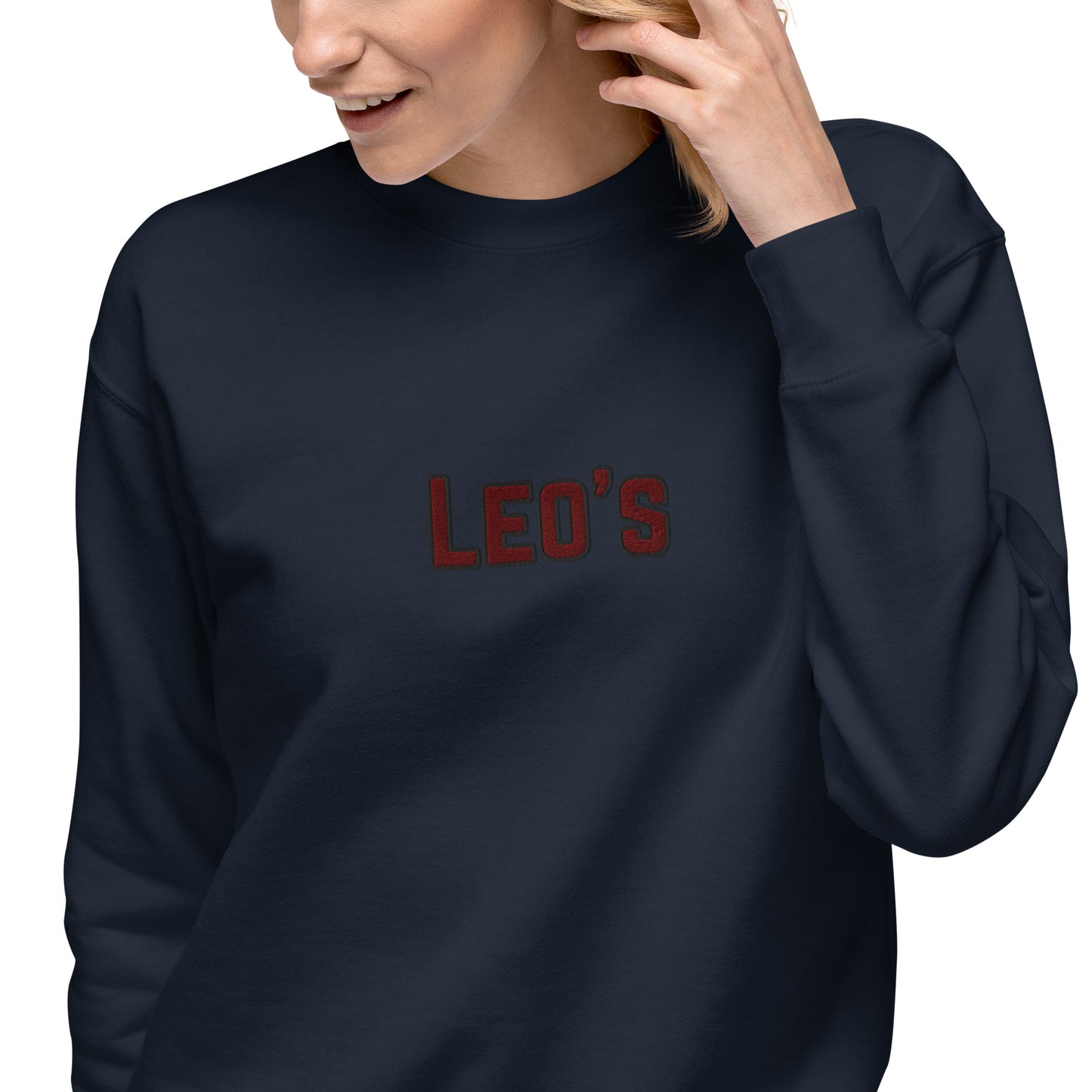 Women's Premium Embroidered Leo's Brand Sweatshirt