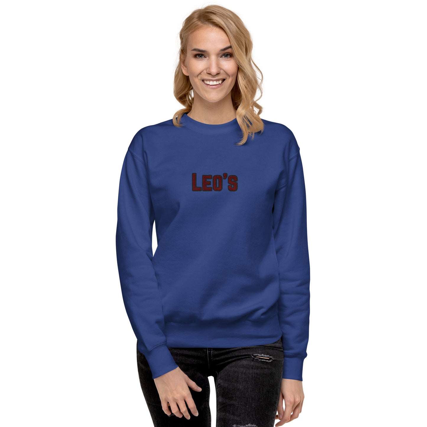 Women's Premium Embroidered Leo's Brand Sweatshirt