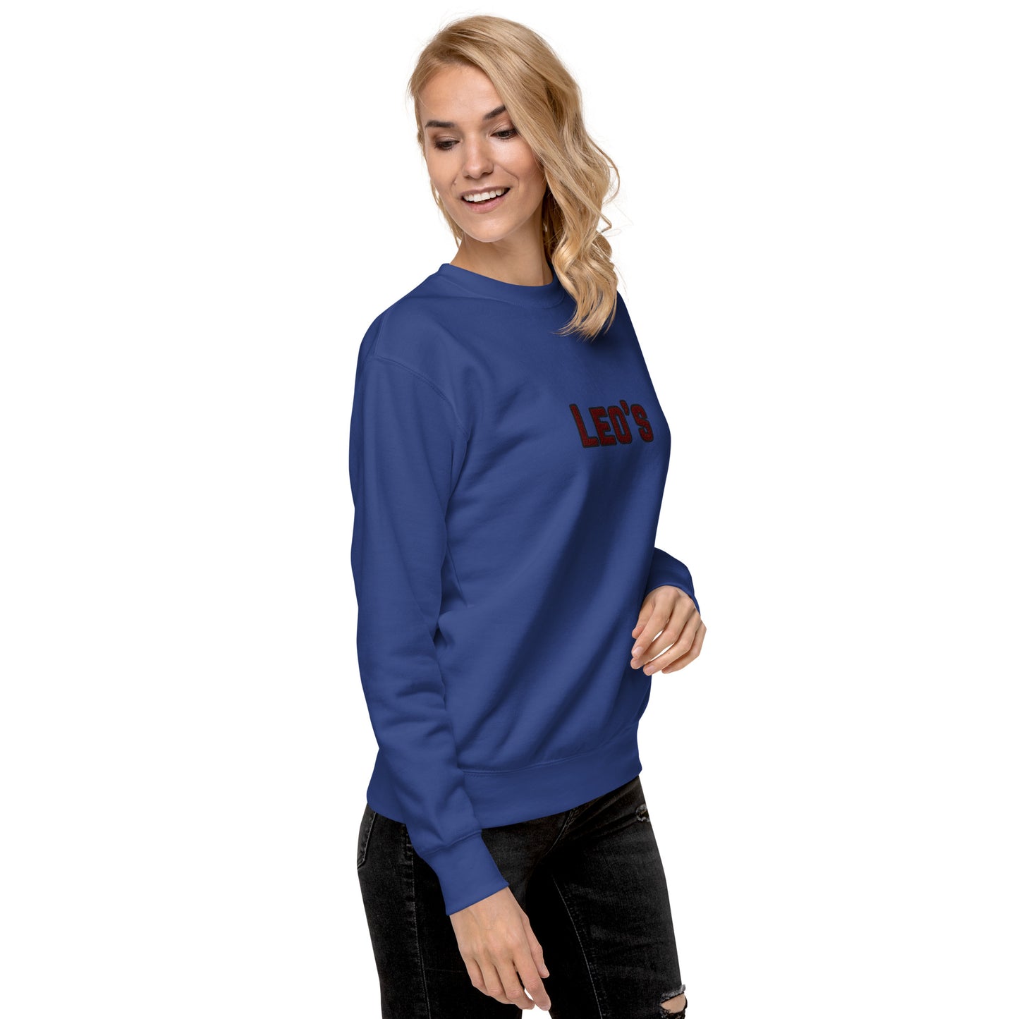 Women's Premium Embroidered Leo's Brand Sweatshirt