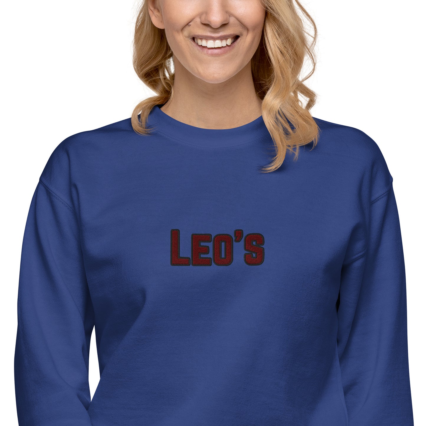 Women's Premium Embroidered Leo's Brand Sweatshirt