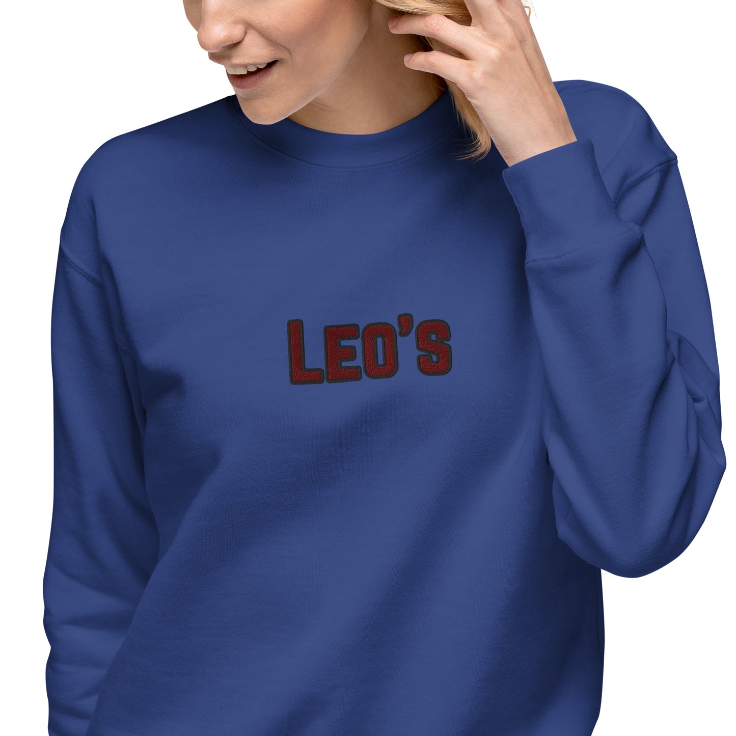 Women's Premium Embroidered Leo's Brand Sweatshirt