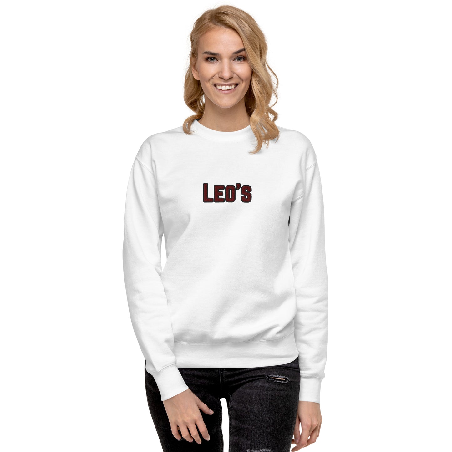 Women's Premium Embroidered Leo's Brand Sweatshirt