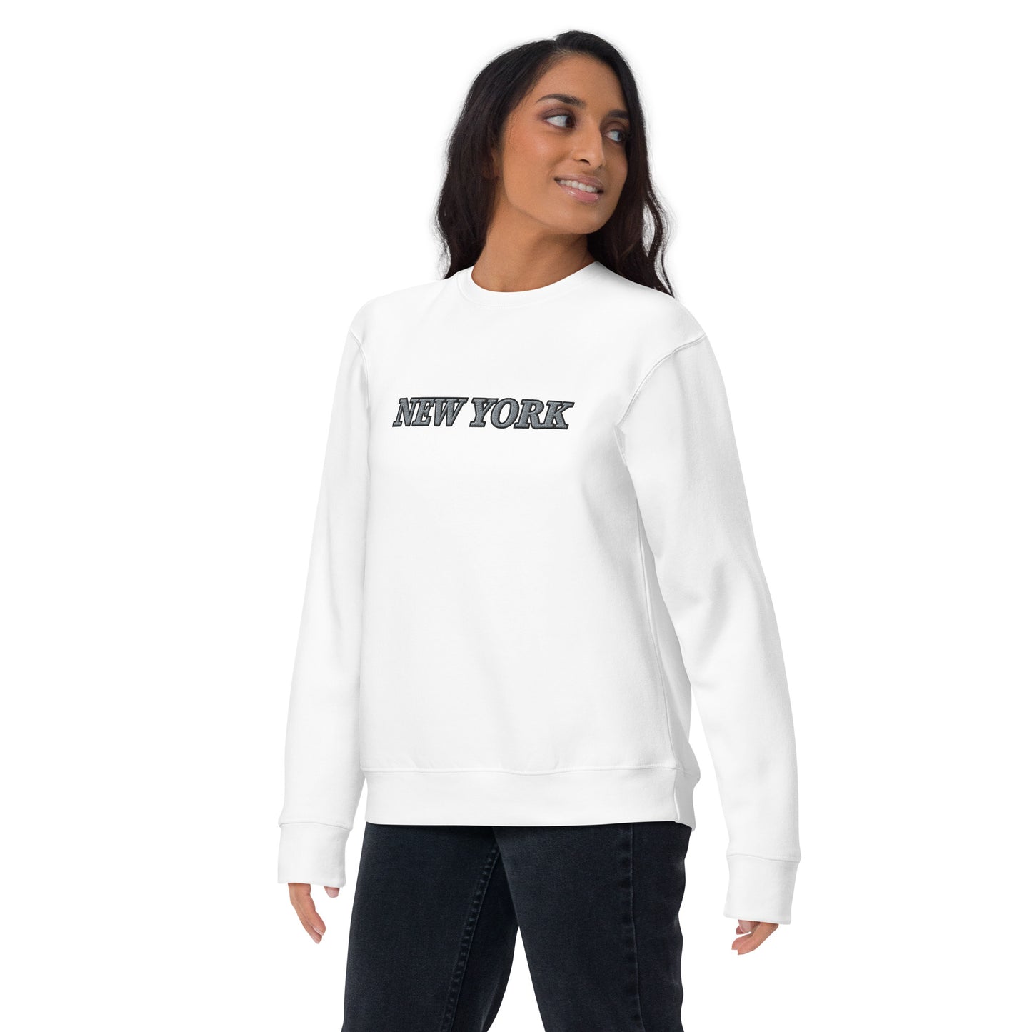 New York Premium Embroidered Sweatshirt