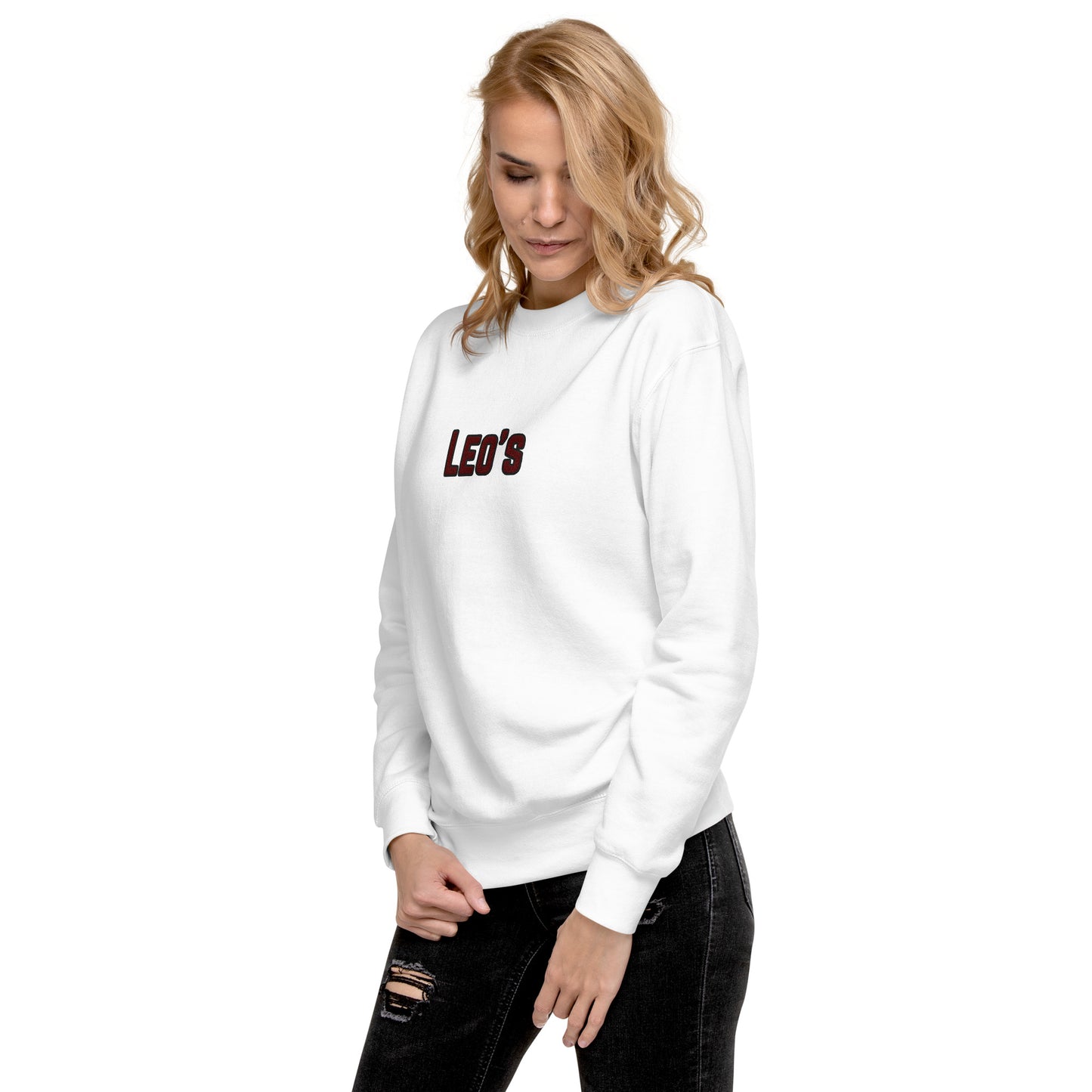 Women's Premium Embroidered Leo's Brand Sweatshirt