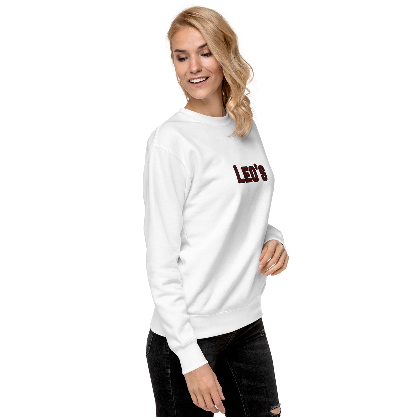 Women's Premium Embroidered Leo's Brand Sweatshirt