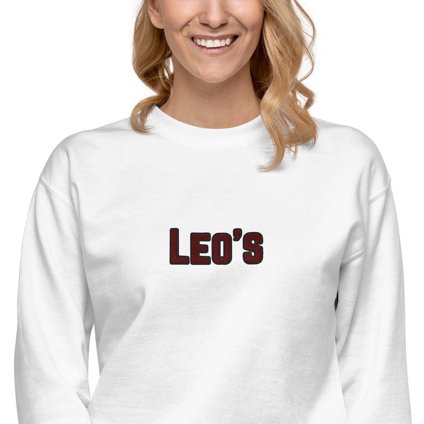 Women's Premium Embroidered Leo's Brand Sweatshirt