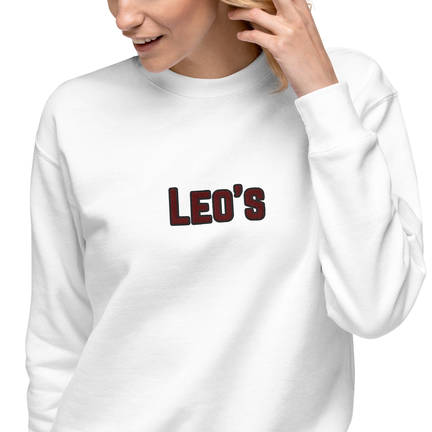 Women's Premium Embroidered Leo's Brand Sweatshirt