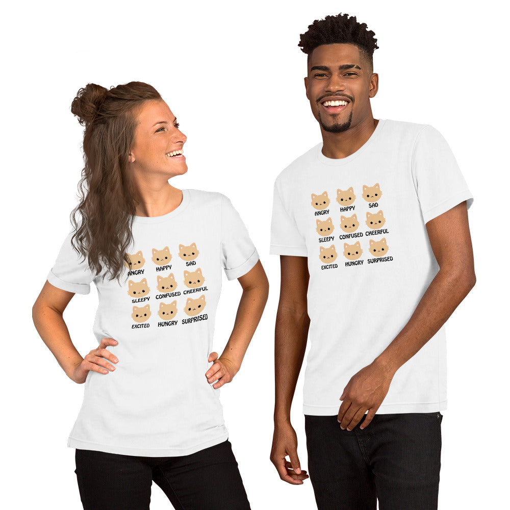 Unisex Cat Mood T-shirt