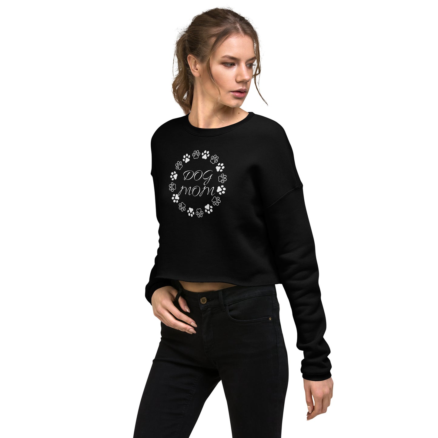 Dog Mom Crop Sweatshirt