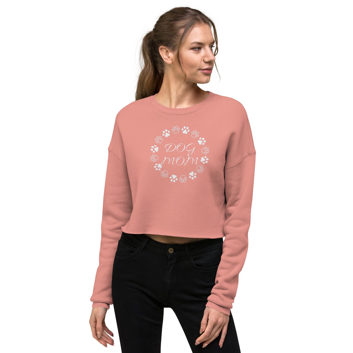 Dog Mom Crop Sweatshirt