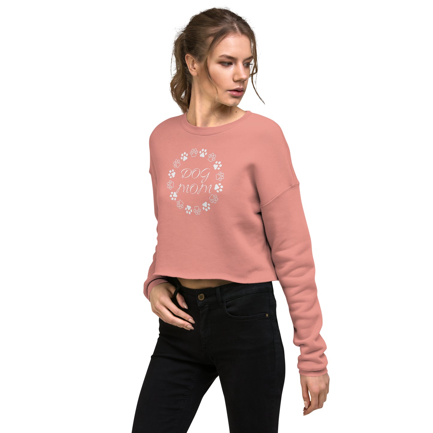 Dog Mom Crop Sweatshirt