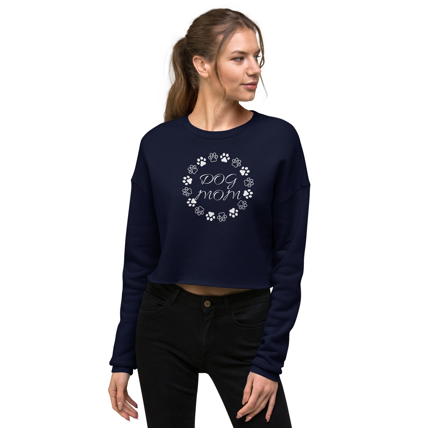 Dog Mom Crop Sweatshirt