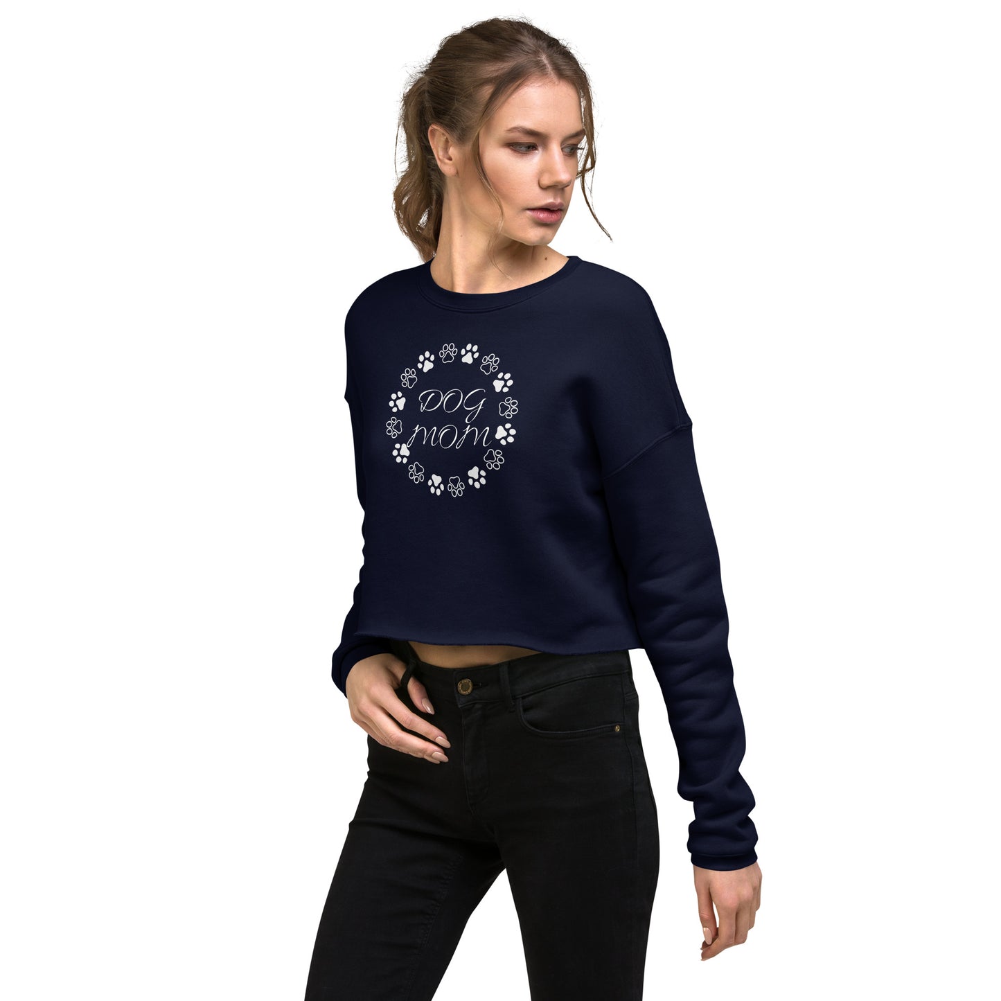 Dog Mom Crop Sweatshirt